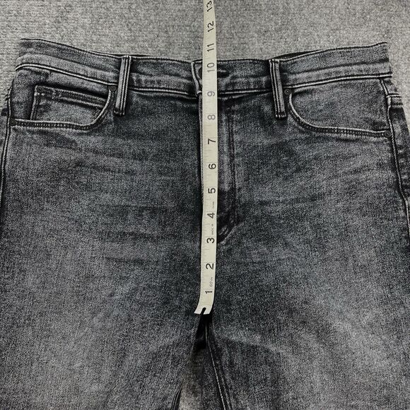 Mother Jeans The Runaway Womens Size 31 Train Stops Black Flare Stretch - Picture 9 of 12